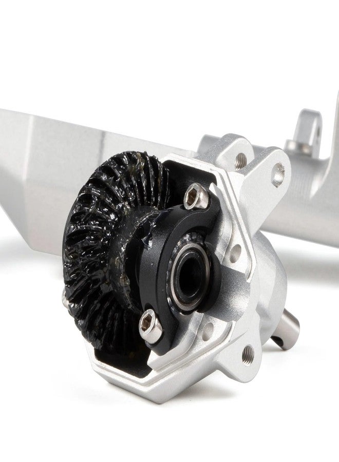 ZMHOBBY Aluminum Offset Portal Axles with BTA Servo Mount and Panhard Mount for 1/10 Comp Rigs Axial Capra SCX10 III LCG Chassis (Silver Front Axle) - Image 5